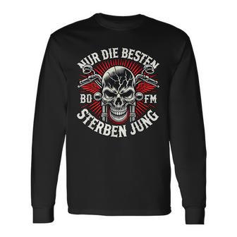 Nur Die Besten Die Jung Biker Statement Rocker Langarmshirts - Geschenkecke