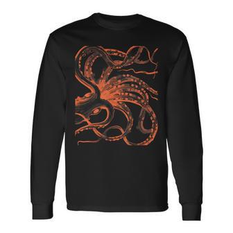 Octopus Tentacle Kraken Cthulhu Steampunk Ocean Sea Legend Langarmshirts - Geschenkecke