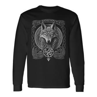 Odins Wolfiking Norse Runes Nordmann Mythology Langarmshirts - Geschenkecke