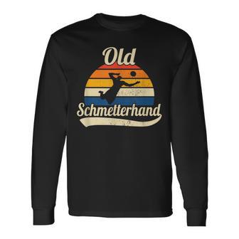 Old Butterhand Retro Beacholleleyball S Langarmshirts - Geschenkecke