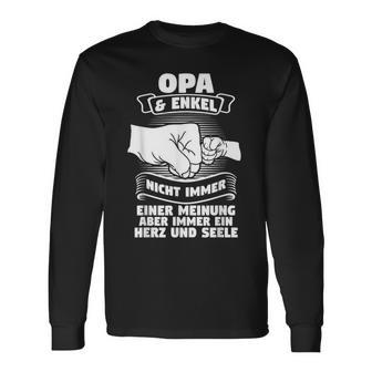 Opa & Enkel Immer Ein Herz Und Seele Opa Angel S Langarmshirts - Geschenkecke