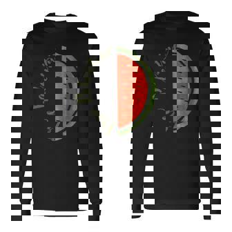 Orgullo Palestino Sandía Palestina Libre Solidaridad Camiseta de manga larga - Regaloses