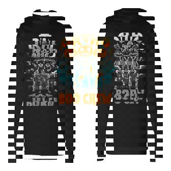 Ortho Squad Spooky Ortho Orthopedic Halloween Boo Crew Long Sleeve T-Shirt - Monsterry