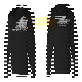 Panzer Vi Tiger 1 German Ww2 Tank Long Sleeve T-Shirt - Thegiftio UK