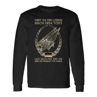 Paratrooper Badge Eagle Ein Leben Nach Dem Tod Langarmshirts - Geschenkecke