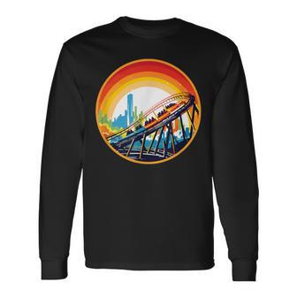 Parque De Atracciones Parque Temático Feria Montaña-Rusa Camiseta de manga larga - Regaloses