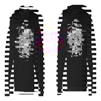 Pastel Goth Satanic Jackalope Creepy Occult Menhera Long Sleeve T-Shirt - Thegiftio UK
