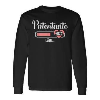 Patentante 2024 Lades Pregnancy Announcement Langarmshirts - Geschenkecke