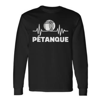 Petanque Boule Frequency Langarmshirts - Geschenkecke