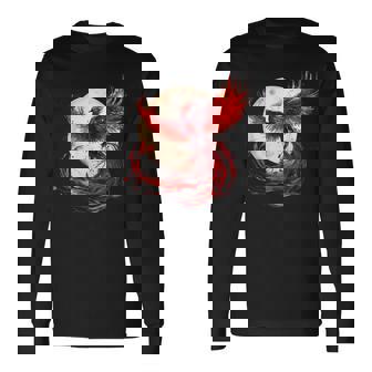 Phoenix Rising Fire Phoenix Bird Mythical Bird Rajeunissement Des Oiseaux T-shirt à manches longues - Cadeauxyz