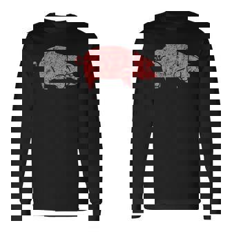 Pig Rock Meat Bacon Gilmour Academy Pink Animals As Worn By Long Sleeve T-Shirt - Thegiftio