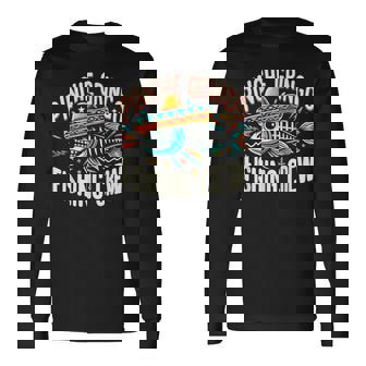 Pinche Gringo Fishing Crew Skeleton Fish Long Sleeve T-Shirt - Thegiftio