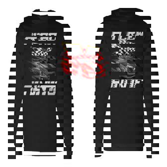 Pit Crew Auntie Race Car Birthday Racing Car Family Long Sleeve T-Shirt | Mazezy