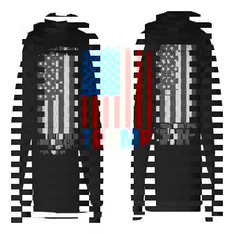 Política Donald Trump Bandera De Trump Donald Trump Camiseta de manga larga - Regaloses