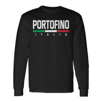 Portofino Italy Italian Souvenir Italia Langarmshirts - Geschenkecke