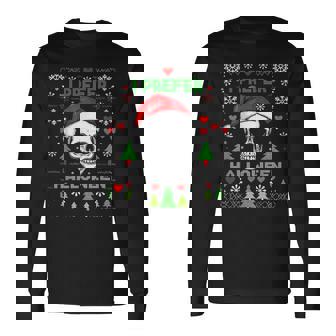 I Prefer Halloween Christmas Sweater Best Ugly X-Mas Long Sleeve T-Shirt | Mazezy