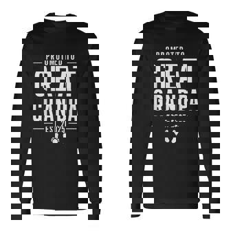 Promoted To Great Grandpa 2025 Soon To Be Greats Grandpa Long Sleeve T-Shirt - Monsterry
