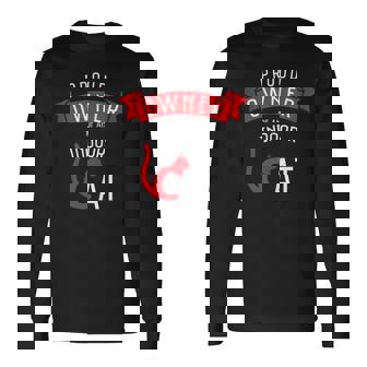 Proud Owner Of An Indoor Cat Rescue Animal Care Graphic Tank Top Long Sleeve T-Shirt - Monsterry