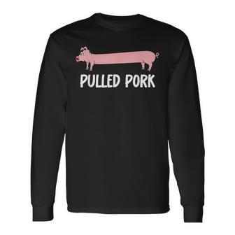 Pulled Pork Lustiges Schweinchen Bbq Langarmshirts - Geschenkecke