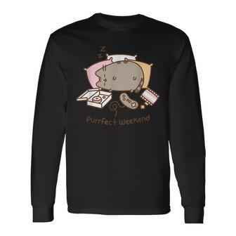 Pusheen Purrfect Weekend Langarmshirts - Geschenkecke