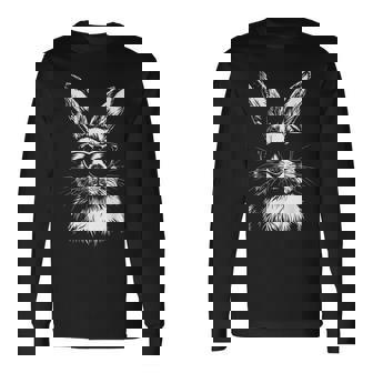 Rabbit Bunny Sunglasses Long Sleeve T-Shirt - Thegiftio UK