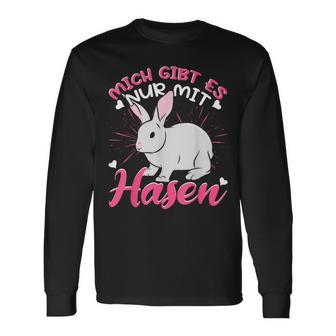 Rabbit Mich Gibt Es Nur Mit Hasen Langarmshirts - Geschenkecke