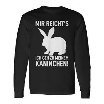 Rabbit Mir Reicht's Ich Geh Zu Meinem Rabbit Langarmshirts - Geschenkecke