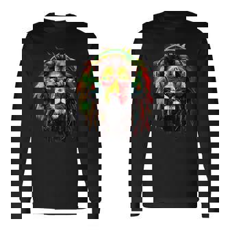 Rasta Reggae Lion Rastafarian Pride Jamaica Reggae Music Long Sleeve T-Shirt - Thegiftio