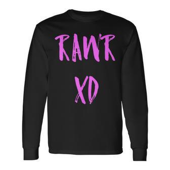 Rawr Emo Xd Scenester Scene Kid Langarmshirts - Geschenkecke