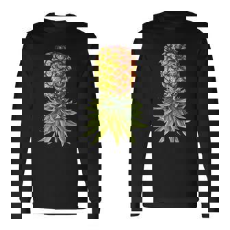 Really Like Inverted Upside Down Upsidedown Pineapple Long Sleeve T-Shirt - Thegiftio UK
