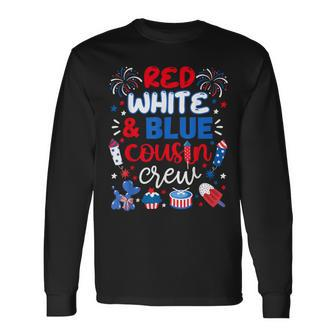 Red White And Blue Cousin Crew 2024 4Th July Matching Family Long Sleeve T-Shirt - Monsterry DE