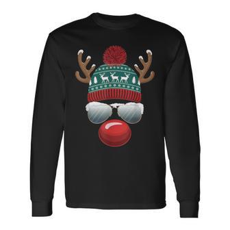 Reindeer Santa Claus Christmas Santa Christmas Langarmshirts - Geschenkecke