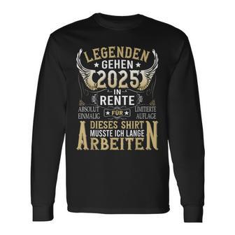 Rentner Eine Legende Geht In Rente 2025 Langarmshirts - Geschenkecke