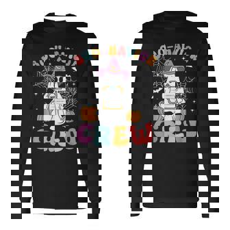 Retro Boo-Havior Crew Behavior Analyst Halloween Aba Rbt Long Sleeve T-Shirt - Monsterry