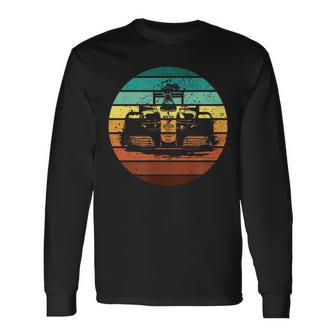 Retro Formula 1 Racing Car Sunset Langarmshirts - Geschenkecke