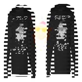 Retro Friends Giving 2024 Thanksgiving Friendsgiving Long Sleeve T-Shirt - Monsterry