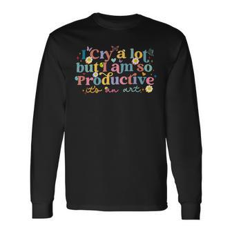 Retro Ich Weineiel Aber Ich Bin So Produktiv Langarmshirts - Geschenkecke