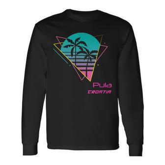 Retro Pula Croatia Langarmshirts - Geschenkecke