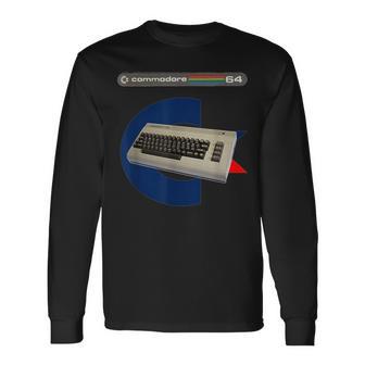 Retrointage Computer C64 Home Computer 80S Nerd Langarmshirts - Geschenkecke