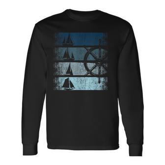 Retrointage Sailing Boat Sailing Ship Sailor Langarmshirts - Geschenkecke