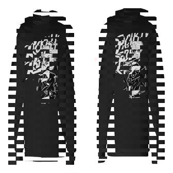 Rockabilly Rebel Blonde Pinup With Attitude Graphic Maglietta a maniche lunghe - Novitaregali