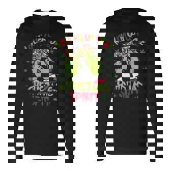 Rolling Up Some Christmas Spirit – Holiday Long Sleeve T-Shirt | Mazezy