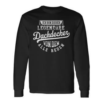 Roofer Legend intage Slogan S Langarmshirts - Seseable