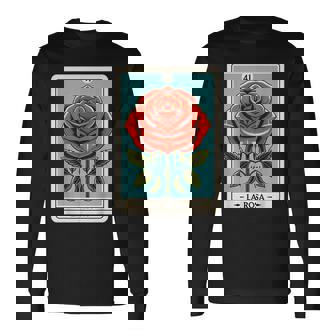 Rosa Mexican Lottery Bingo Game Roses Long Sleeve T-Shirt - Seseable