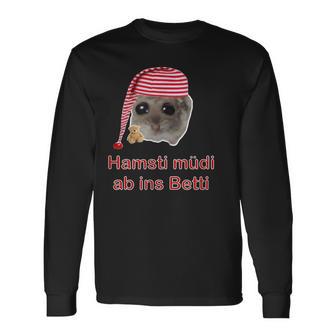 Sad Hamster Sad Hamster Hamsty Hamsti Sleep Langarmshirts - Geschenkecke