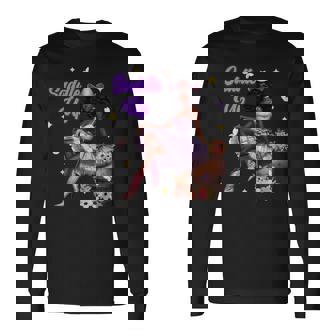 Saddle Up Afro African Black Cowgirls Rodeo Melanin Western Long Sleeve T-Shirt - Seseable