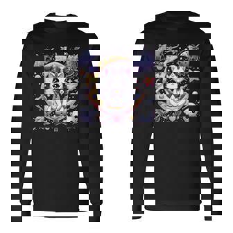 Sailor Meow Cute Moon Cat Space Magic Gothic Halloween Long Sleeve T-Shirt - Thegiftio UK
