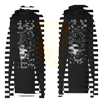 Salem 1692 They Missed One Witch Trial Black Cat Moon Witchy Long Sleeve T-Shirt - Thegiftio