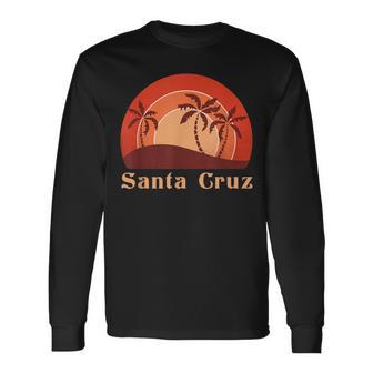 Santa Cruz Ca California 70S 80S Retrointage Langarmshirts - Seseable