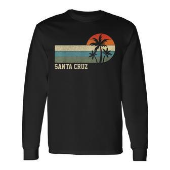 Santa Cruz Ca California Retro Surfing Langarmshirts - Geschenkecke